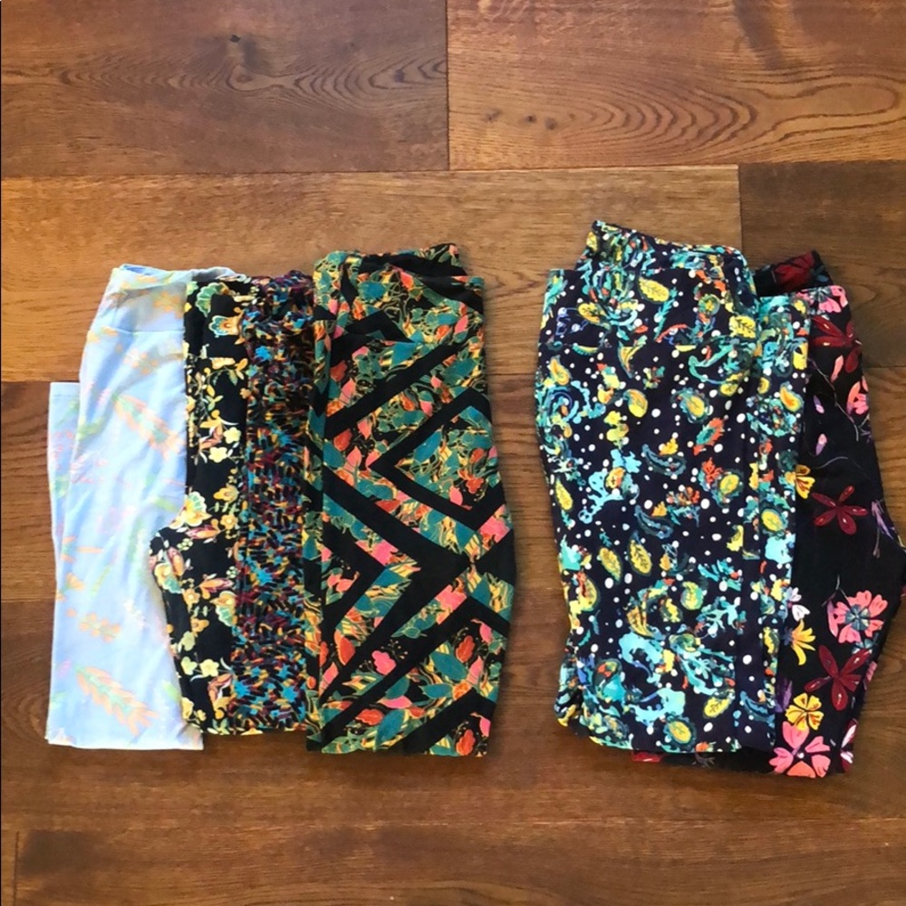 6 pairs of Lularoe Leggings- OS & TC